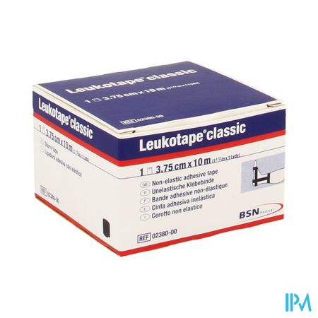 Leukotape Classic Zwart 3,75cmx10m 1 238000