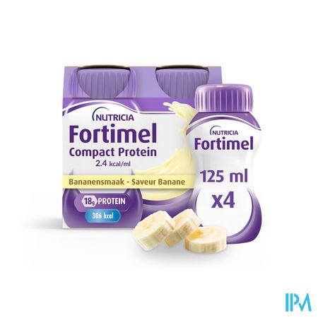 Fortimel Compact Protein 2.4kcal Banane 4x125ml