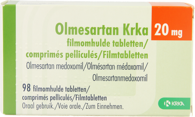 Olmesartan Krka 20mg Filmomh Tabl 98 X 20mg 1