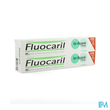 Fluocaril Tandpasta Bi-fluore 145 Munt 2x75ml