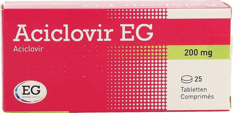 Aciclovir EG 200      Tabl 25X200Mg 1