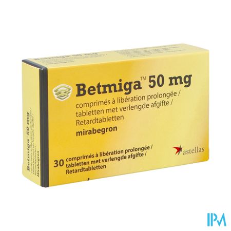 Betmiga Pi Pharma 50mg Verleng.afgift. Tabl 30 Pip