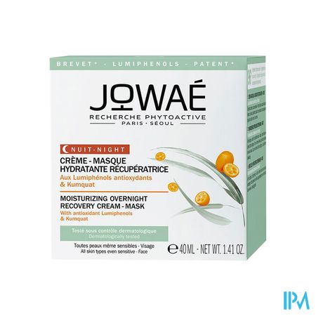 Jowae Creme Masque Hydratant Recup. Nuit Pot 40ml