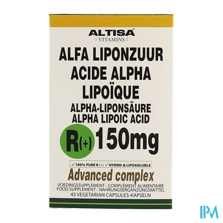 Altisa R(+)-alpha Lipouque 150mg + C+e V-caps 45 1