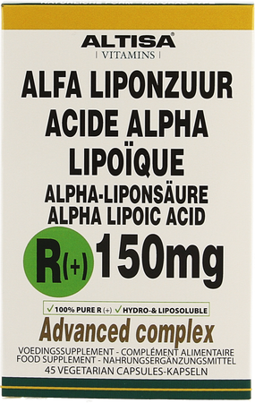 Altisa R(+)-alpha Liponzuur 150mg + C+e V-caps 45 1