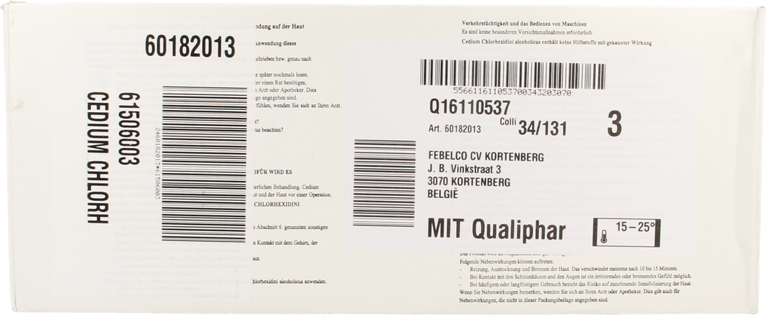 Cedium Chloorhexidine Gluc 0,5 % 24x125m 1