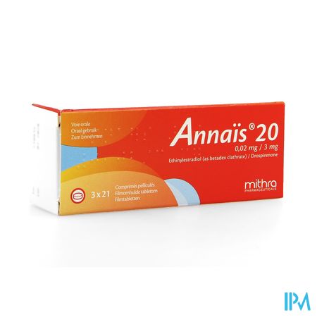 Annais 20 0,02mg/3mg Filmomh Tabl 3 X 21