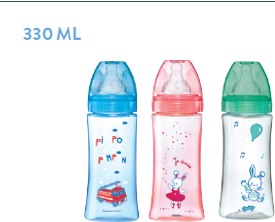 Dodie Zuigfles Initiatie+ Blauw Brandweerman 330ml 2