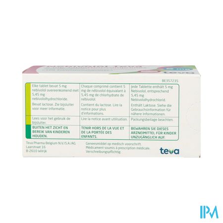 Nebivolol Teva Comp 100 X 5mg 1