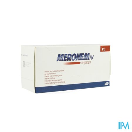 Meronem Pdr Opl Inj En Inf Fl 10 X 1g