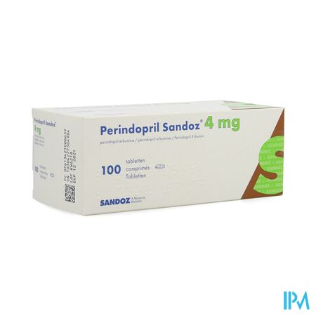 Perindopril Sandoz 4mg Sandoz Comp 100 X 4mg