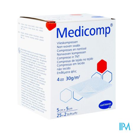 Medicomp Cp Ster 4pl 5x5cm 30g 25x2