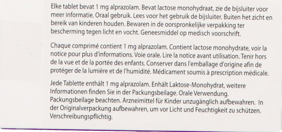Alprazolam Ab Comp 60x1mg 3