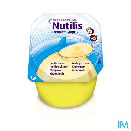 Nutilis Complete Stage 2 Vanillesmaak Potten 4x125ml