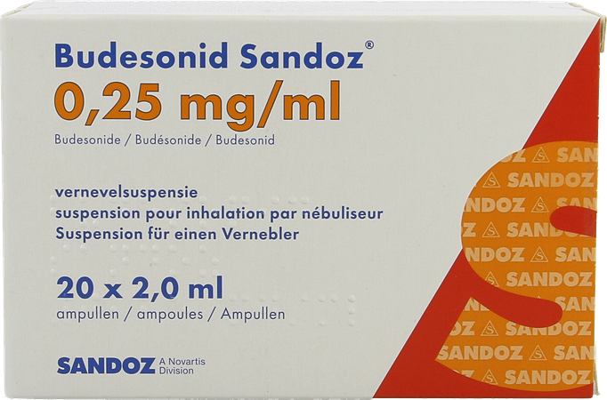 Budesonid Sandoz 0,25mg/ml Vernevelsusp 4x5 Amp 4