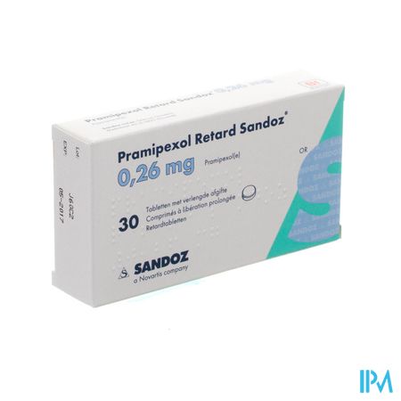 Pramipexol Retard Sandoz 0,26mg Verl Afgif 30