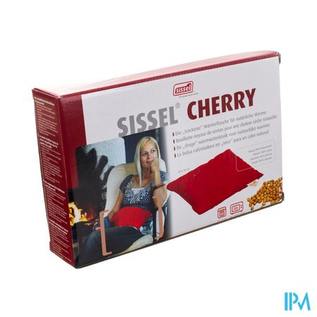 Sissel Cherry Coussin Noyaux Cerise 20x40cm Rouge