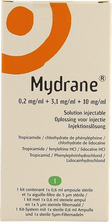 Mydrane Sol Inj Intracamerulaire Amp 1 X 0,6ml 1