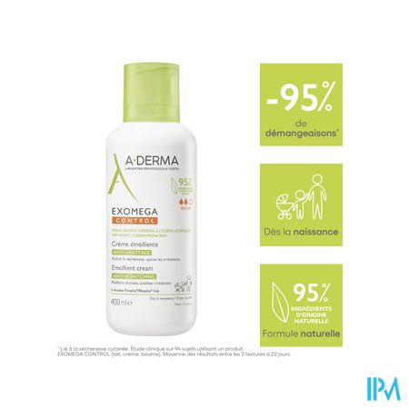 Aderma Exomega Control Creme Emolierend 400ml 16