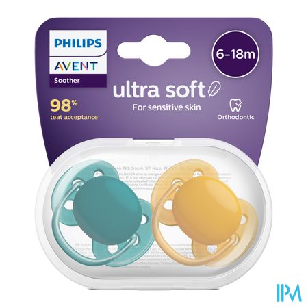 Philips Avent Fopspeen Green Yellow +6m 1