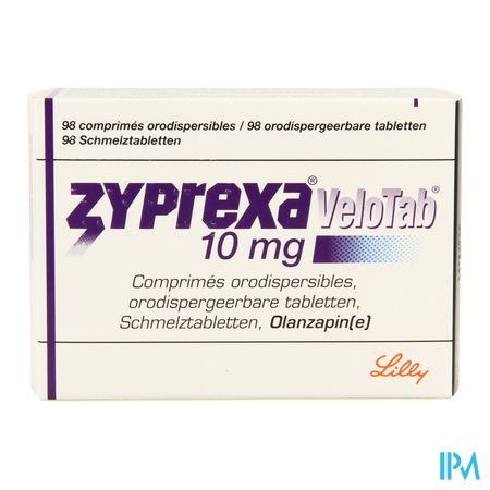 Zyprexa Velotab 10mg Pi Pharma Comp Orodisp.98 Pip 1