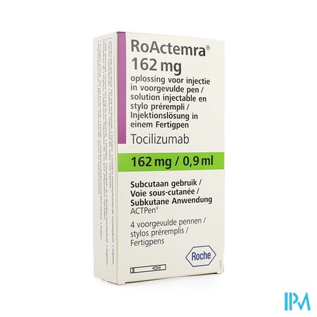 Roactemra 162mg 180mg/ml Opl Inj Voorgev.pen 4