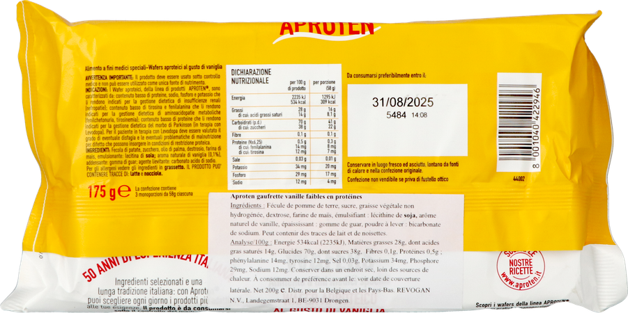 Aproten Gauffre Vanille 175g 5426 Revogan 3