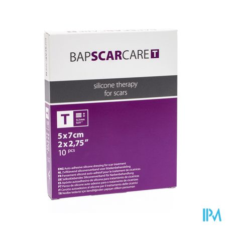 Bap Scar Care T Pans Fin Transp 5x 7cm 10 600507