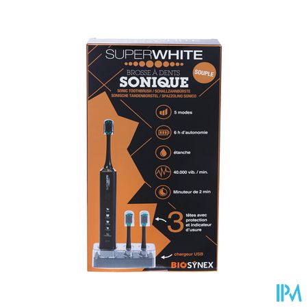 Superwhite Sonische Tandenborstel Black