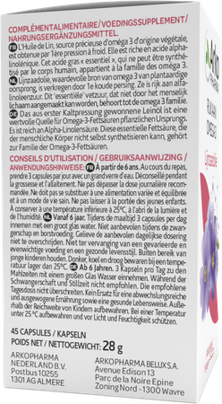 Arkocaps Lijnzaadolie 60 12