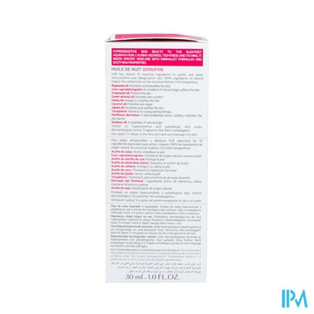 Svr Sensifine Huile Nuit 30ml 9