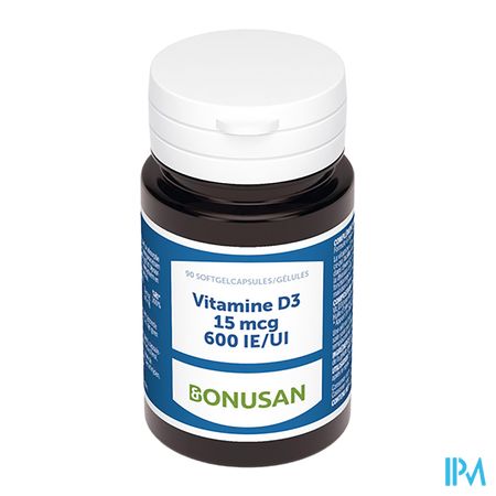 Vitamine D3 15mcg/600 Ie Softcaps 90 Bonusan 3