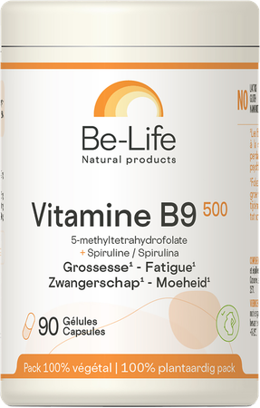 Vitamine B9 500 Be Life Caps 90 1