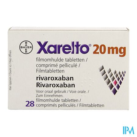 Xarelto 20mg Filmomh Tabl 28 X 20mg 3