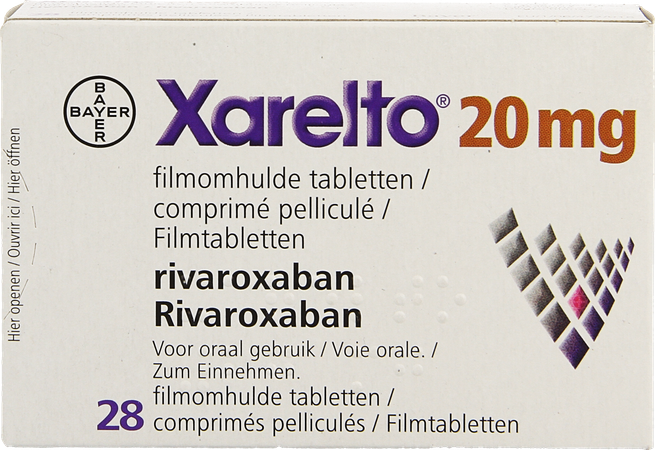Xarelto 20mg Filmomh Tabl 28 X 20mg 3
