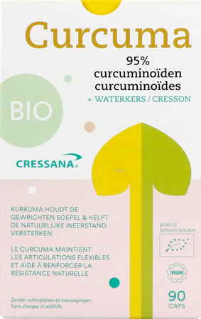 Cressana Bio Curcuma Caps 90 1
