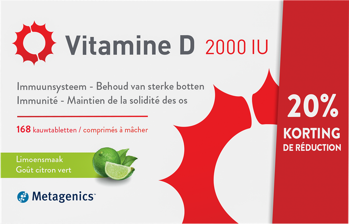 Vitamine D 2000iu Metagenics Comp 168 Promo -20% 1