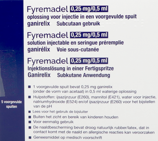 Fyremadel 0,25mg/0,5ml Sol Inj Ser. Preremplie 5 1