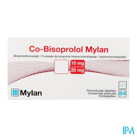 Co Bisoprolol Viatris 10mg/25,0mg Drag 84 4