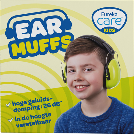 Eureka Care Gehoorbescherm. Koptelefoon 3-12j Fluo 1