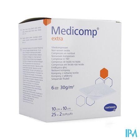 Medicomp Cp Ster Extra 6pl 10x10cm 30g 25x2