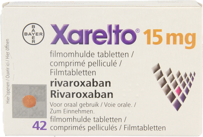 Xarelto 15mg Comp Pell 42 X 15mg 2