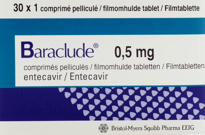 Baraclude 0,5mg Comp Pell S/blist 30 X 0,5mg 1