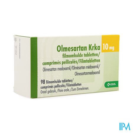 Olmesartan Krka 10mg Filmomh Tabl 98 X 10mg