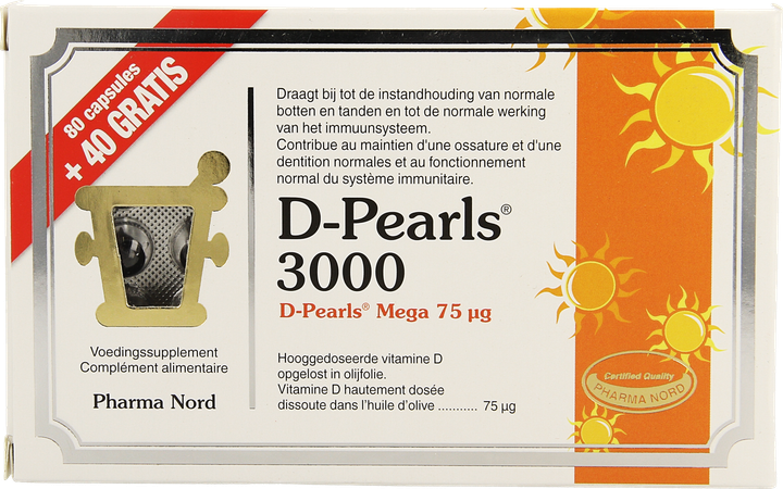 D-pearls 3000 Caps 80 + Caps 40 Promo Pack 2