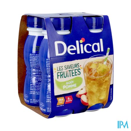 Delical Boisson Fruitee Pomme 4x200ml