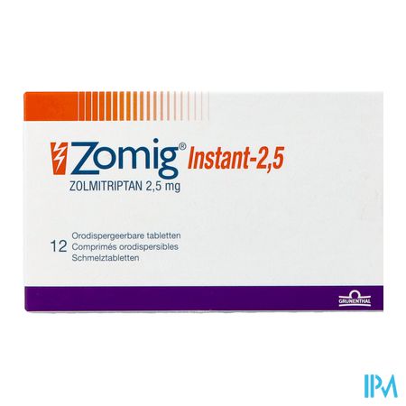 Zomig Instant Pi Pharma 2,5mg Orodisp. Tabl 12 Pip 1