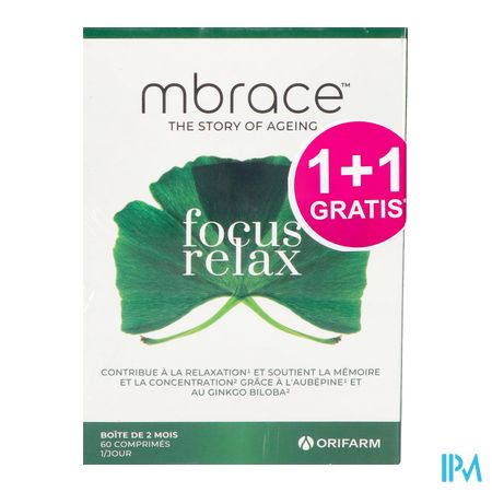 Mbrace Focus & Relax Tabl 60x2 1+1 Gratis 2