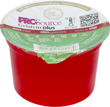 Prosource Gelatein Plus Kers 20g Eiwit 118ml 2