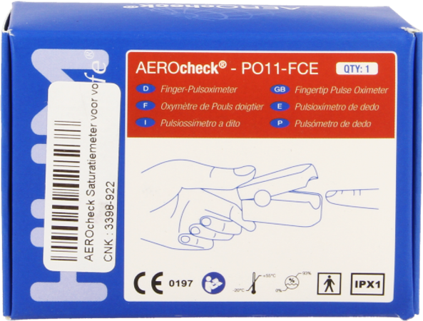 Aerocheck Pulsoximetre Adult Hp011-fce Henrotech 5